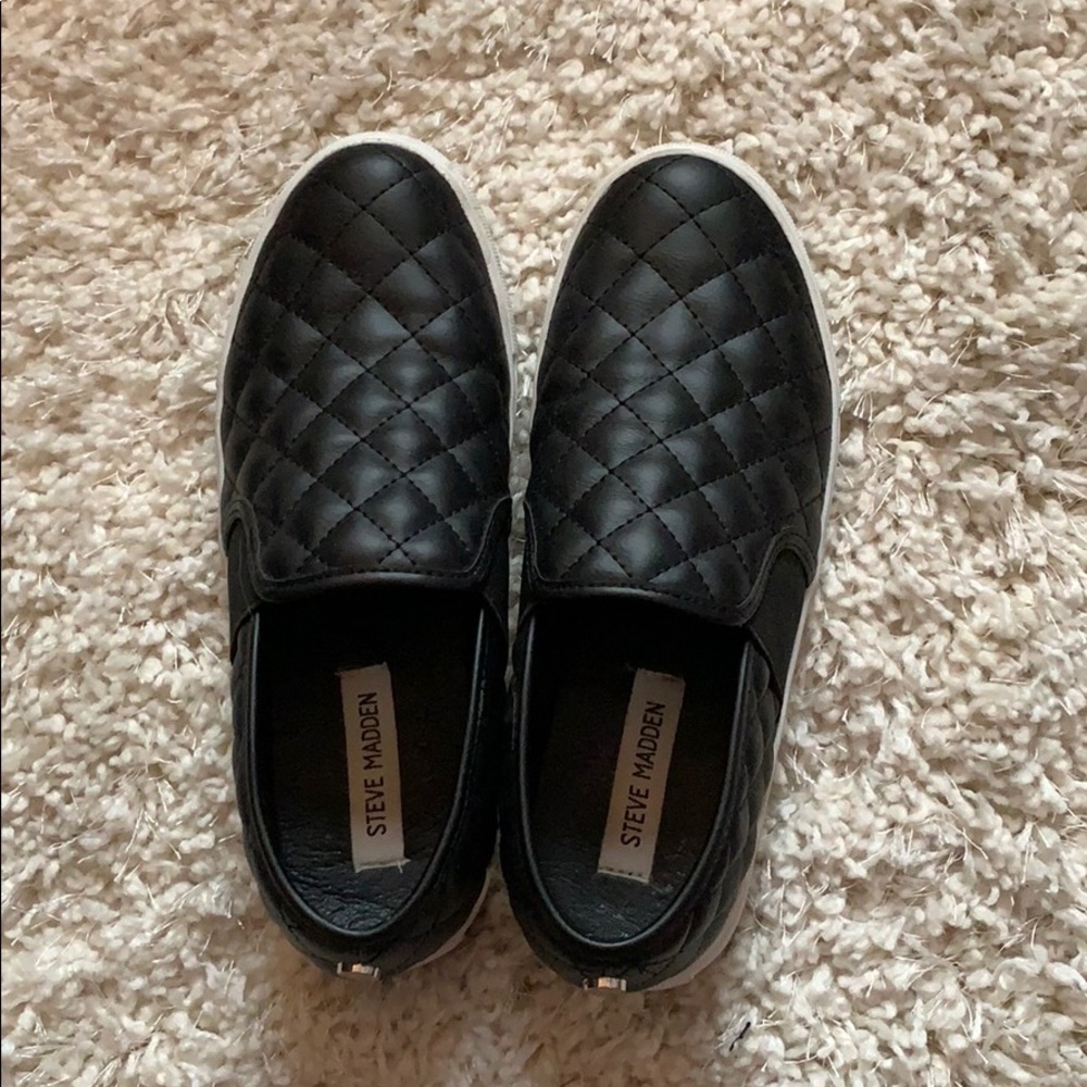 Steve Madden quilted slip on sneaker